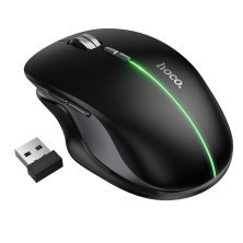 Мишка бездротова HOCO GM40 Dixon RGB dual-mode (rechargeable version), dark night black