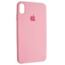 Задня накладка Silicone Case APPLE IPHONE XS MAX, відкритий низ 6_PINK