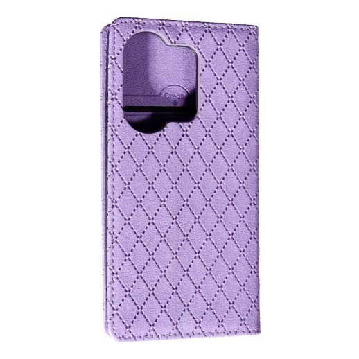 Книга Deluxe для Xiaomi Redmi Note 13 Pro (4G) /Poco M6 Pro (4G) Purple