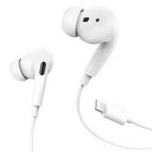 Навушники HOCO M1 Pro Original Series для iPhone (Lightning), дротові, з мікрофоном, білі