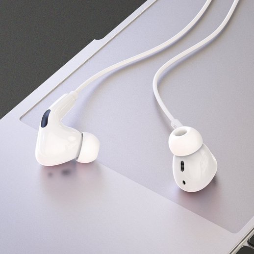 Навушники HOCO M1 Pro Original Series для iPhone (Lightning), дротові, з мікрофоном, білі