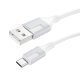 USB кабель BOROFONE BX101 USB - micro, 2.4A, 1 метр, білий