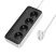 Мережевий подовжувач HOCO AC21 (3×USB / 1×Type-C / 4×Socket), 1,5 м, чорний