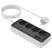 Мережевий подовжувач HOCO AC21 (3×USB / 1×Type-C / 4×Socket), 1,5 м, чорний