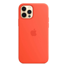 Чохол Silicone Case Original Apple iPhone 12 / 12 Pro (MagSafe) Electric Orange