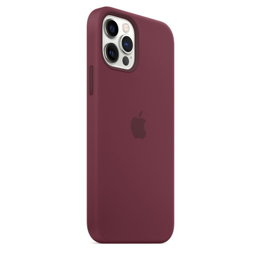 Silicone Case Original With MagSafe and Splash Screen Apple iPhone 12 / 12 Pro Plum
