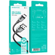 USB кабель BOROFONE BX101 USB - Type-C, 3A, 1 метр, чорний