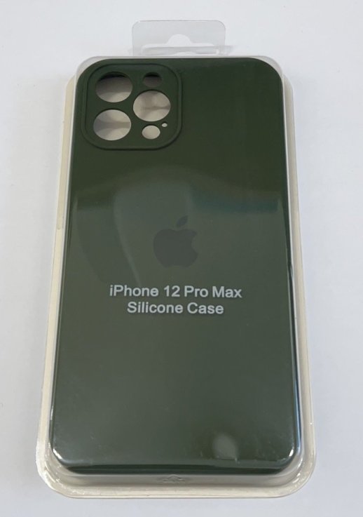 Чохол Silicone Case Copy Apple iPhone 12 Pro Max Square Army Green, 18
