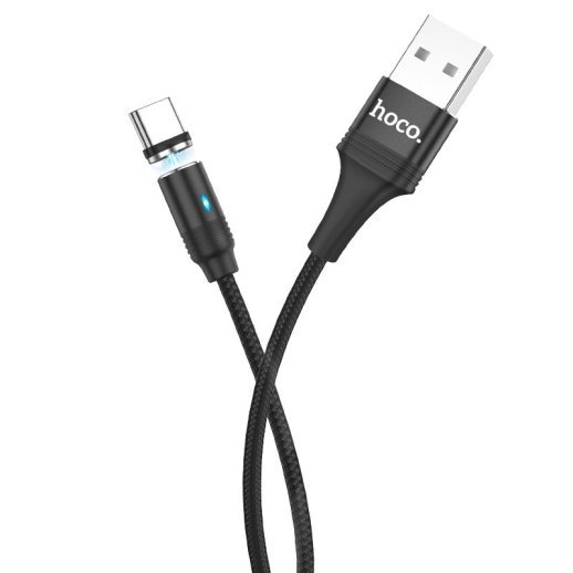 USB кабель HOCO U76 магнiтний USB - Type-C 1.20M ЧОРНИЙ