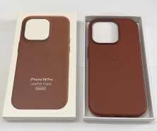 Чохол Leather Case Apple Iphone 14 Pro MagSafe Umber