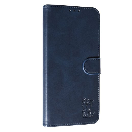 Чохол-книжка "Business" для Xiaomi Redmi Note 14 (4G) (UA/EUROPE) Dark Blue Cat
