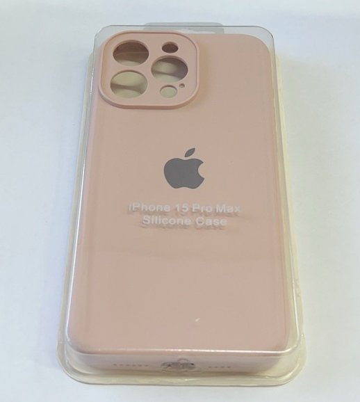 Чехол Silicone Case Copy Apple iPhone 15 Pro Max Square Pink Sand, 04