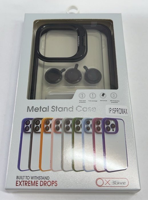 Чехол Metal Stand Case Apple Iphone 15 ProMax Orange 2