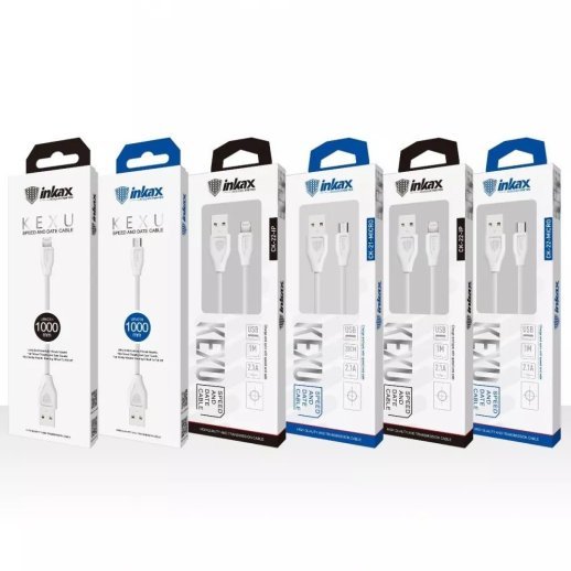 Кабель USB INKAX CK-22 2.1A USB - Lightning 1 метр