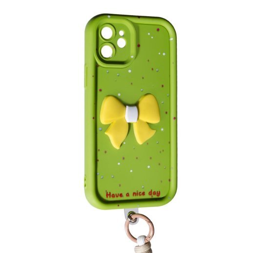 Накладка Lucky Bow Case для Apple iPhone 12 Green