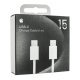 Кабель USB-C для iPhone Type-C to Type-C Model A2795 MM093ZM/A 1 метр 60W 15 PRO MAX ткань в черной упаковке