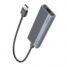 Кишеня для жорстких дисків HOCO HB47 M.2 SSD USB 3.1 / 6Gbps / max 4TB, сірий