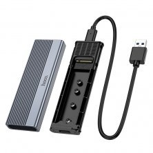 Кишеня для жорстких дисків HOCO HB47 M.2 SSD USB 3.1 / 6Gbps / max 4TB, сірий