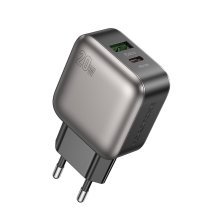 Мережевий зарядний пристрій BOROFONE BAS54A TYPE-C PD 20W + USB QC3.0, чорний