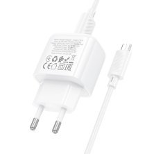 Мережевий зарядний пристрій HOCO CS51A 2USB 2.4A + кабель USB - MICRO, білий