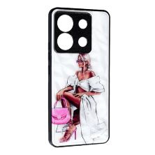 Накладка Prisma Ladies New для Xiaomi Redmi Note 13 Pro (5G) / Poco X6 Pink Bag