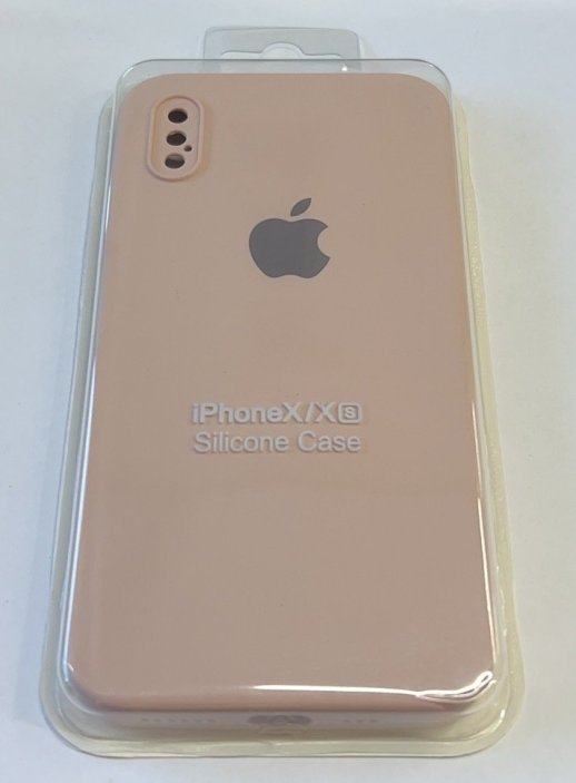 Чохол Silicone Case Copy Apple iPhone X / Xs Square Lactic 20 (Молочный)