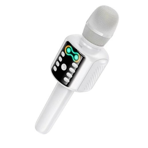Микрофон караоке HOCO L24 "Shine", white