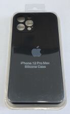 Чохол Silicone Case Copy Apple iPhone 12 Pro Max Square Black, 01