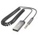 Автомобільний Bluetooth AUX-приймач HOCO E78 Benefit з кабелем