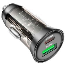 Автомобільний зарядний пристрій BOROFONE BZ26A PD 43W TYPE-C + USB QC3.0 чорний