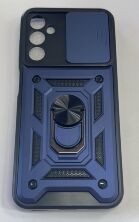 Armor Case With Curtain for Samsung A14 Dark Blue