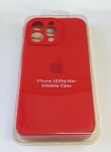Чехол Silicone Case Copy Apple iPhone 15 Pro Max Square Red, 12