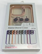 Чехол Metal Stand Case Apple Iphone 15 ProMax Pink Sand 8