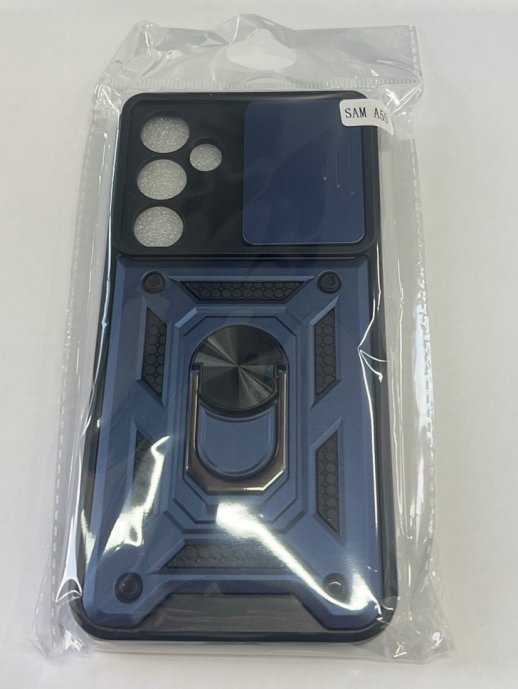 Armor Case With Curtain for Samsung A55 Dark Blue