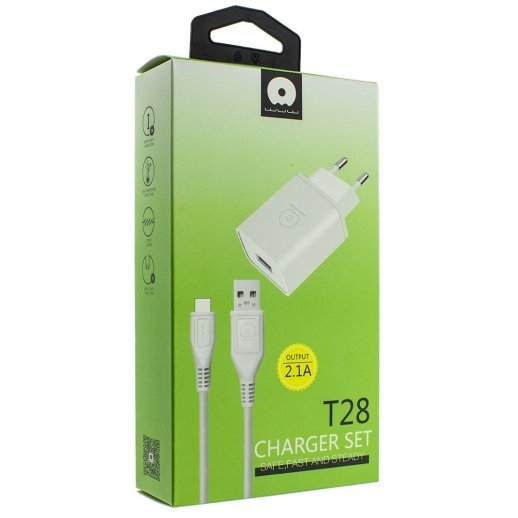 Зарядний пристрій WUW T28 2.1A + USB Type-C