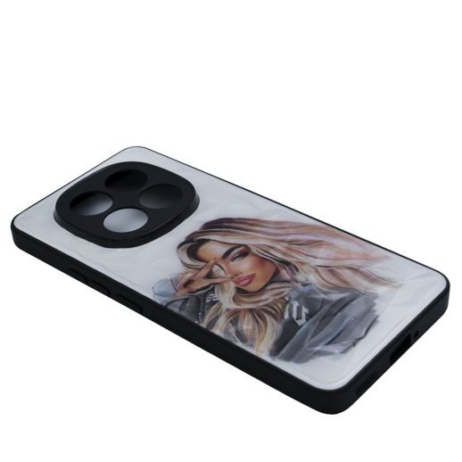 Накладка Prisma Ladies New для Xiaomi Redmi Note 14 Pro Plus (5G) Girl in a hoodie
