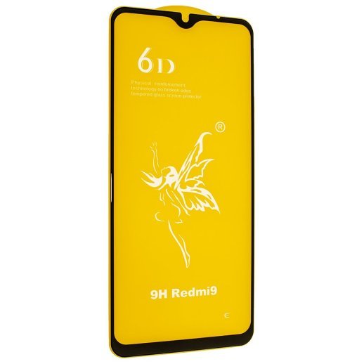 Захисне скло 6D PREMIUM XIAOMI Redmi 9 (2020) ЧОРНИЙ