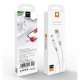 Кабель USB WUW X163 USB - micro USB 2,4A 1М БІЛИЙ (70)