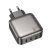 Мережевий зарядний пристрій BOROFONE BAS56A 2 TYPE-C PD 45W + USB QC3.0, чорний