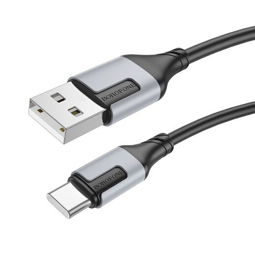 USB кабель BOROFONE BX101 USB - Type-C, 3A, 1 метр, чорний