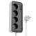 Мережевий подовжувач HOCO AC22 PD 20W (3×USB / 1×Type-C / 4×Socket), 1,5 м, чорний