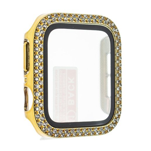 Накладка із захисним склом та стразами APPLE WATCH ЗОЛОТО
