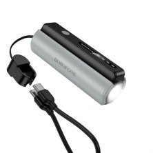 Power Bank Borofone BJ87 magnetic 5000mah, чорно-сірий