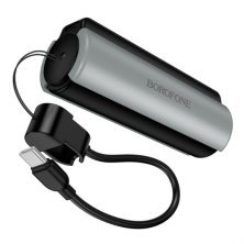 Power Bank Borofone BJ87 magnetic 5000mah, чорно-сірий