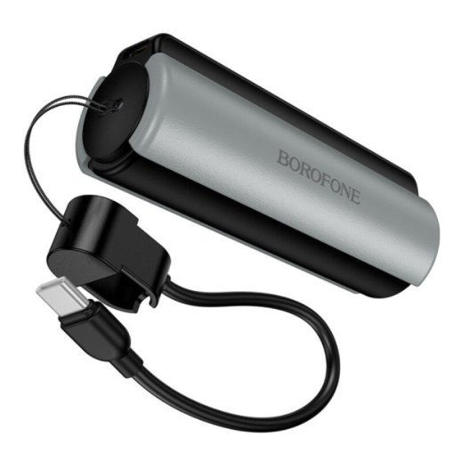 Power Bank Borofone BJ87 magnetic 5000mah, чорно-сірий