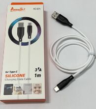 USB Cable Avantis AC-87t Silicone Type-C Black/White