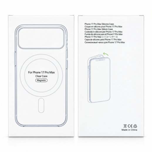 Силиконовый чехол Clear Case Magnetic для iPhone 16 PLUS 6.7"
