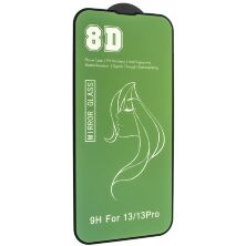 Защитное стекло для телефона 8D MIRROR APPLE IPHONE 13 6,1" BLACK-GREEN