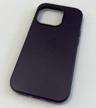 Чохол Leather Case Apple Iphone 14 Pro  MagSafe Deep Violet
