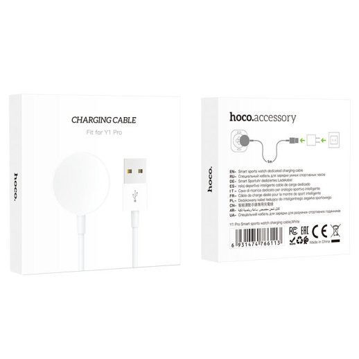 USB Кабель для Smart Watch HOCO Y1 Pro (белый)